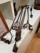 Branding irons on loan to the museum